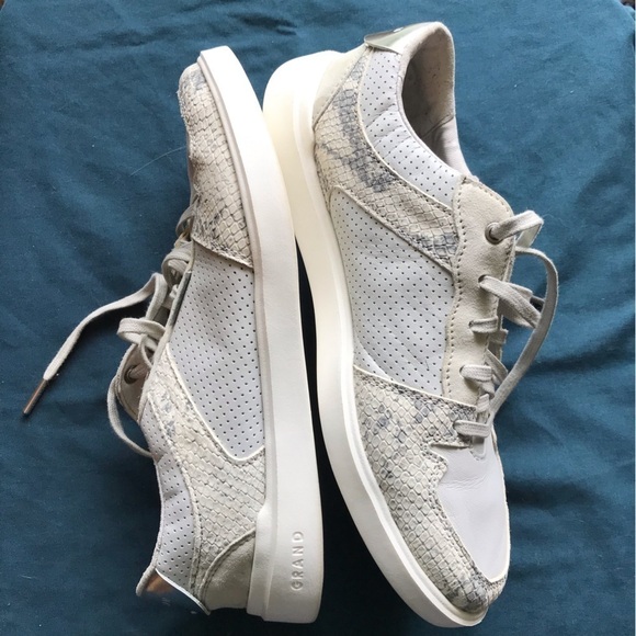Cole Haan Grand leather python snake print shoe sneakers. - Picture 3 of 10